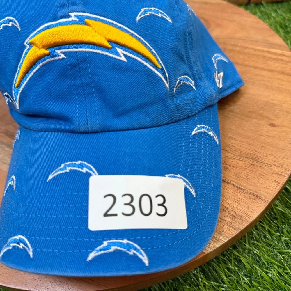 47 Brand Confetti Clean Up Hat Womens One Size Blue Raz Los Angeles Chargers NWT